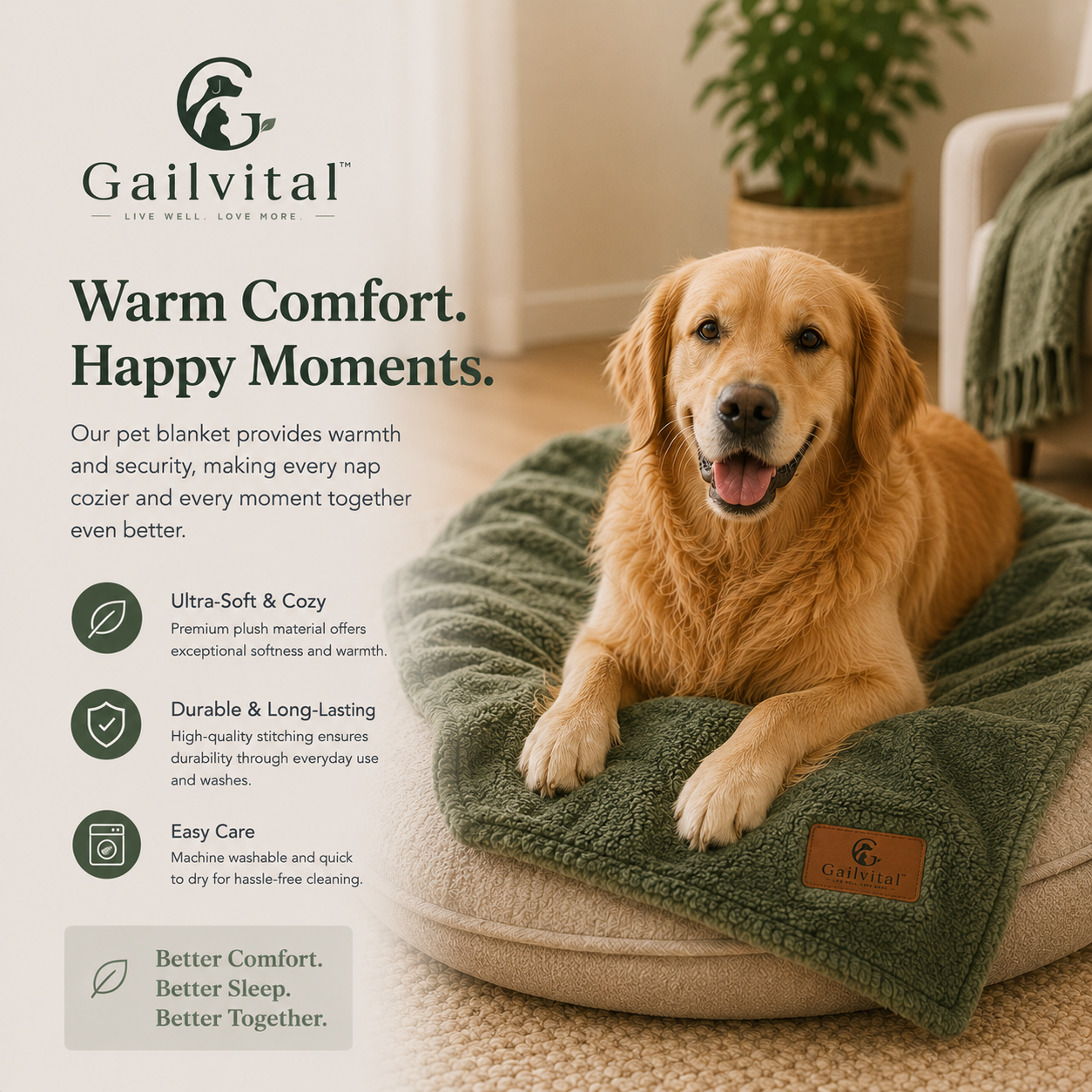 Gailvital™ CozyCloud Premium Pet Blanket